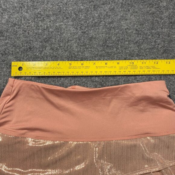 Lucky In Love Skirt Skort Womens XS Pink Metallic Scallop Tennis Golf Pickleball - Picture 4 of 8